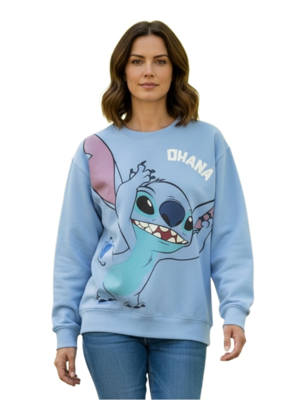 Disney Blue Ohana Stitch Sweater